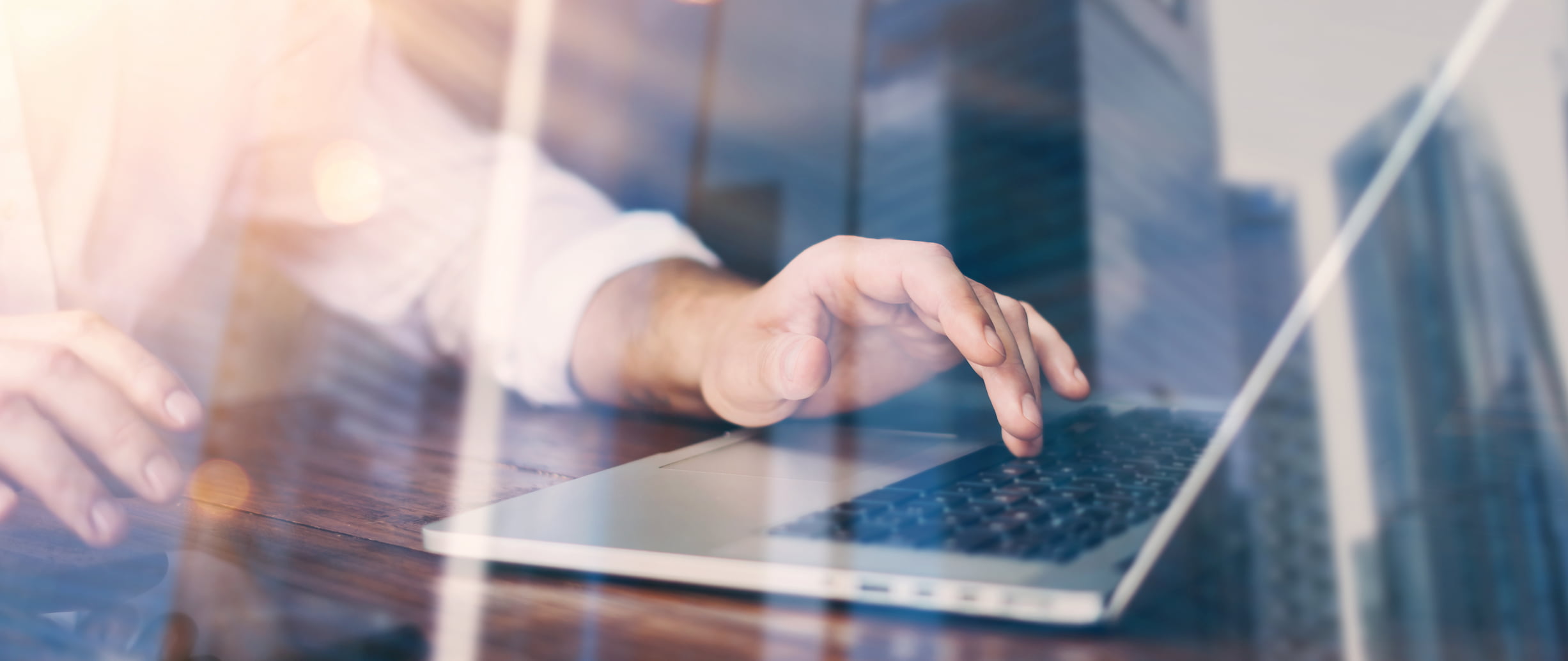 Person using laptop