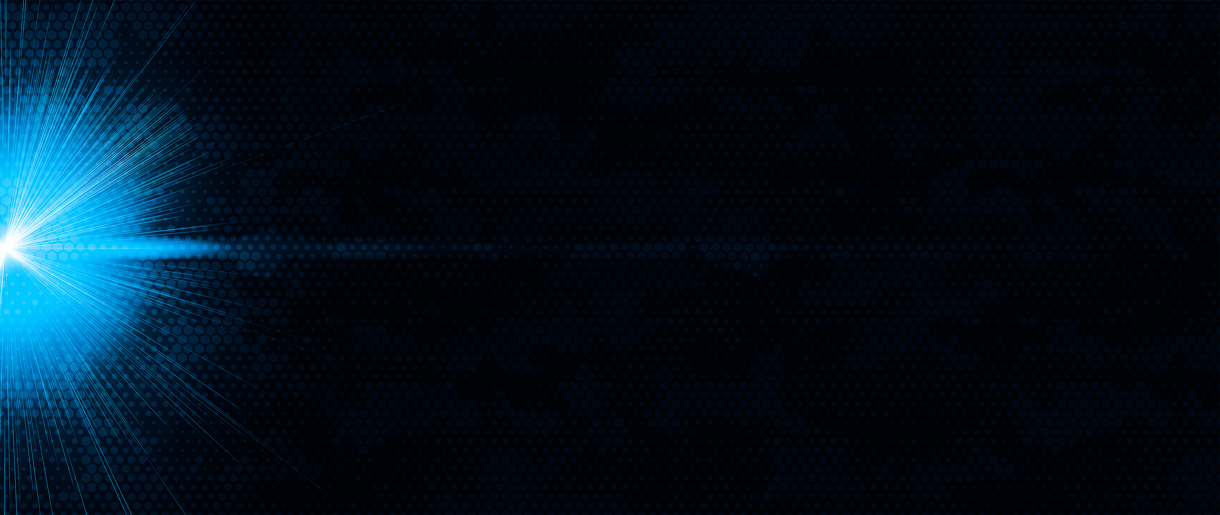 Illustration eines blauen Laserlichts auf dunklem Hintergrund