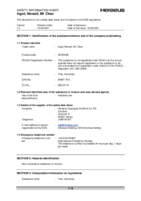 Nerasil Sicherheitsdatenblatt – Heraeus Conamic