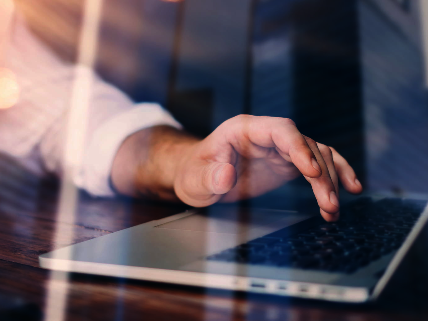Person using laptop